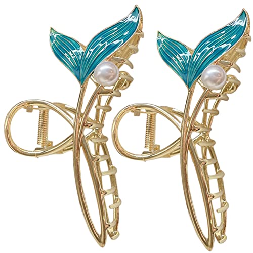 GANAZONO 2stücke Große Fischschwanz-haarspangen Für Dickes Haar Elegantes Styling-zubehör Für Damen Für Täglichen Gebrauch Und Besondere Anlässe Für Kreative Frisuren von GANAZONO