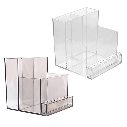 GANAZONO 2stücke Nagelbohrer-aufbewahrungsbox Organizer Für Nagelbohrer-bits Halter Für Maniküre-bohrköpfe Transparente Box Für Nagelzubehör von GANAZONO