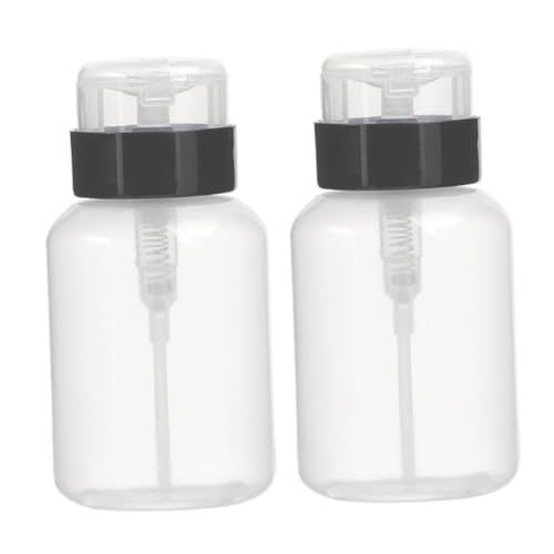 GANAZONO 2stücke Nagellackentferner Drückflasche Leere Verschließbare Pumpflasche Für Make-up Entferner Und Schwarz Und Sparsam Der Anwendung von GANAZONO