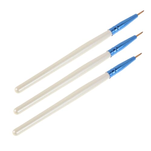 GANAZONO 3 Stück Teiliges Eyeliner Pinselset Präziser Eyeliner für Concealer und Lidschatten für Aegyosal und Vielseitige Makeup Anwendungen von GANAZONO