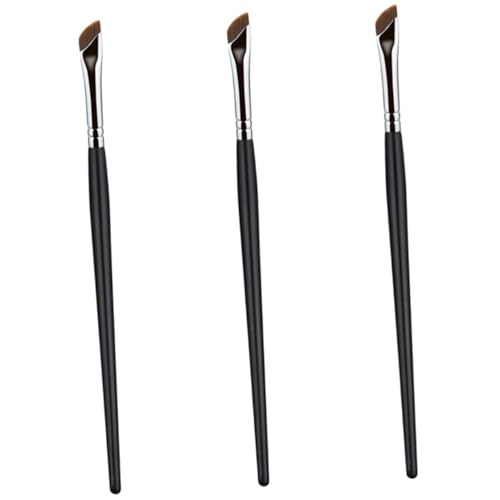 GANAZONO 3 Stück Teiliges Eyeliner mit Abgewinkeltem Concealer Pinsel und Augenbrauenbürste Präziser Lidschatten applikator Ergonomisch Leicht für Unterwegs und Professionelle Anwendung von GANAZONO