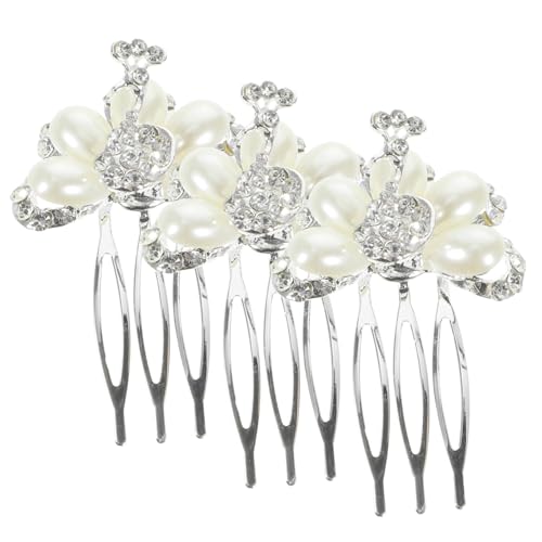GANAZONO 3 Stück Teiliges Haarkamm Perlen und Strasssteinen Eleganter Brautschmuck für Damen Dekorative Haarkämme für Hochzeiten und Festliche Anlässe Geeignet für Lange Haare und GANAZONO 3 Stück Teiliges Haarkamm Perlen und Strasssteinen Eleganter Brautschmuck für Damen Dekorative Haarkämme für Hochzeiten und Festliche Anlässe Geeignet für Lange Haare und von GANAZONO