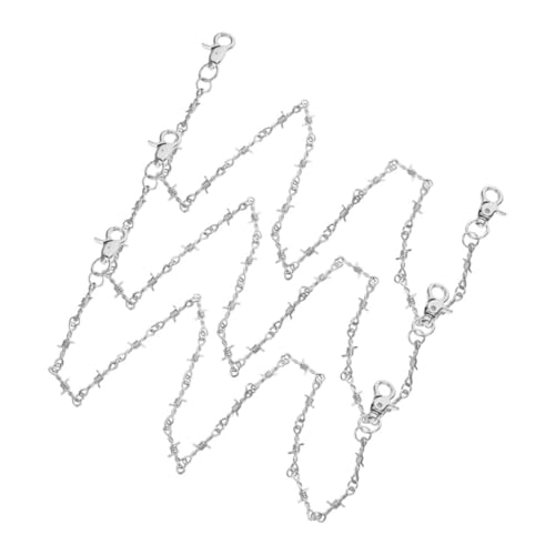 GANAZONO 3 Stücke Teiliges Verstellbares Metall Hosenkettenset mit Dornigem Punk Design Taillenkette für Männer und Frauen Vielseitig für Jeans und Hosen Urbaner Gothic Style für Party und von GANAZONO