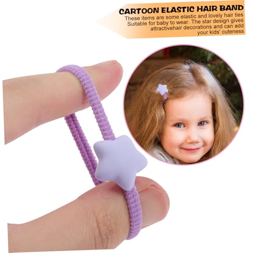 GANAZONO 30 Stück Teiliges Haargummi Kleinkinder Elastische Haargummis mit Stern design Schonend und Sicher fürs Haar für Mädchen Vielseitig Verwendbar als Haarschmuck und Zopfgummi von GANAZONO