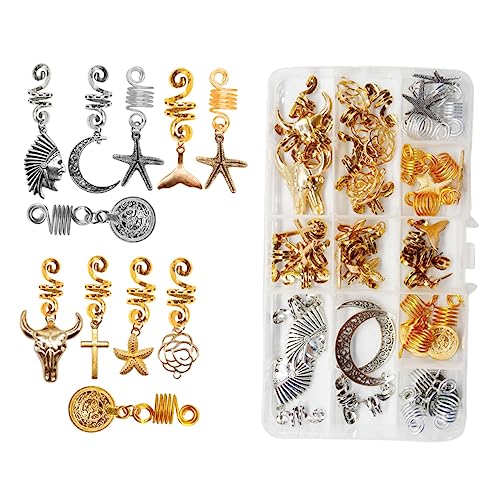 GANAZONO 33stücke Teiliges Dreadlocks Schmuck Für Haarzöpfe Haarschmuck Braid Zubehör Für Kreative Frisuren Langlebig Und Wiederverwendbar Für Verschiedene Styles von GANAZONO