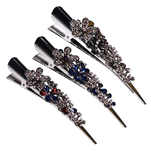 GANAZONO 3stücke Teiliges Strass-haarclip Alligator-clips Für Frauen Vintage Wasserstein Design Und Regenbogen Für Alltag Und Besondere Anlässe von GANAZONO