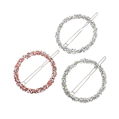 GANAZONO 3stücke Teiliges Haarspangen Aus Legierung Runde Haarklammern Für Damen Für Verschiedene Anlässe Farben Zufällig von GANAZONO