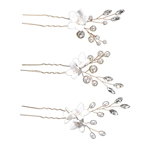 GANAZONO 3Stücke Teiliges Hochzeitshaarzubehör mit Haarnadeln und Brautschmuck für Hochzeiten Brautjungfern und Langlebig und Praktisch GANAZONO 3Stücke Teiliges Hochzeitshaarzubehör mit Haarnadeln und Brautschmuck für Hochzeiten Brautjungfern und Langlebig und Praktisch von GANAZONO
