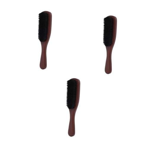 GANAZONO 3stücke Haarbürste Für Männer Mit Holzgriff Vielseitige Bartpflegebürste Aus Wildschweinborsten Zum Entwirren Von Haar Und Bart Für Gepflegtes Aussehen von GANAZONO