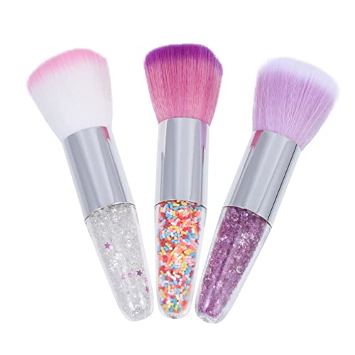 GANAZONO 3stücke Teiliges Make-up Pinsel Für Lose Puder Und Maniküre Multifunktionale Tragbare Kosmetikbürsten Mit Einzigartigem Design Für Frauen Und Make-up-liebhaber von GANAZONO
