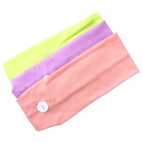 GANAZONO 3stücke Sport-stirnband Aus Baumwolle Mit Knopf Schweißabsorbierender Kopfwickel Für Yoga Und Outdoor-sportarten Bunter Stirnband Für Laufen Fluoreszenzgrün Und Lila GANAZONO 3stücke Sport-stirnband Aus Baumwolle Mit Knopf Schweißabsorbierender Kopfwickel Für Yoga Und Outdoor-sportarten Bunter Stirnband Für Laufen Fluoreszenzgrün Und Lila von GANAZONO