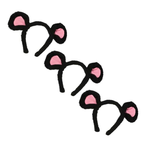 GANAZONO 3stücke Süßes Cartoon- -ohren-stirnband Für Cosplay Und Partygeschenke Plüsch-stirnband Für Halloween Und Bühnenauftritte von GANAZONO