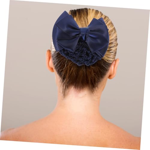 GANAZONO 4 Stck Haarnetz mit Schleifen Teiliges Haarnetz Dutt Netz Haarklammer für Damen Stabiler Design für Arbeit Alltag Krankenschwestern und Servicepersonal von GANAZONO