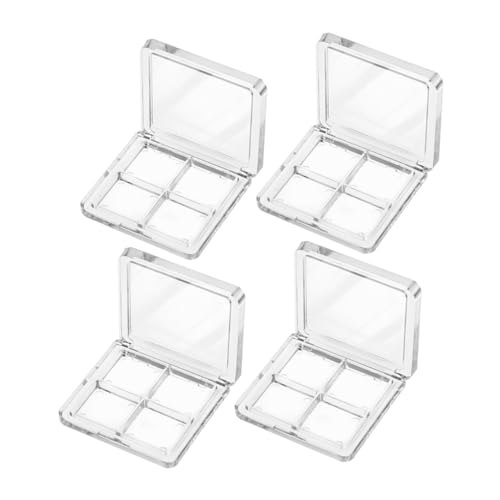 GANAZONO 4stücke Transparente Lidschatten-palette Leere Kosmetikbehälter Für Make-up Wiederverwendbare Powder Case Für Blush Lippenstift Und Für Und Gestaltung von GANAZONO
