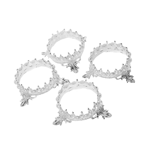 GANAZONO 4 Stück Teiliges Nagelkunst-Pinselhalter Elegantes -Design und Perlenverzierung Vielseitiger Stifthalter für Nagelstudio-Zubehör Stabiler Maniküre Organizer für Pinseldisplay und von GANAZONO