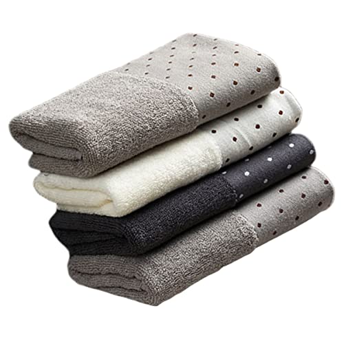 GANAZONO 4 Stück Teiliges Weiche Handtücher aus Baumwolle Hautfreundlich Saugfähig Atmungsaktiv Vielseitig Einsetzbar als Gesichts Badetücher Farben Zufällig für Haushalt Zufällige Farbe von GANAZONO