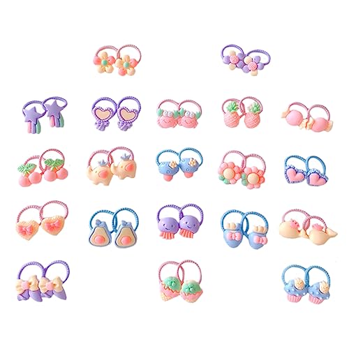 GANAZONO 40stücke Haargummis Für Kleine Mädchen Elastische Haarspangen Haaraccessoires Für Junge Mädchen Zum Fixieren Von Frisuren Für Täglichen Gebrauch Haarringe Im Niedlichen von GANAZONO