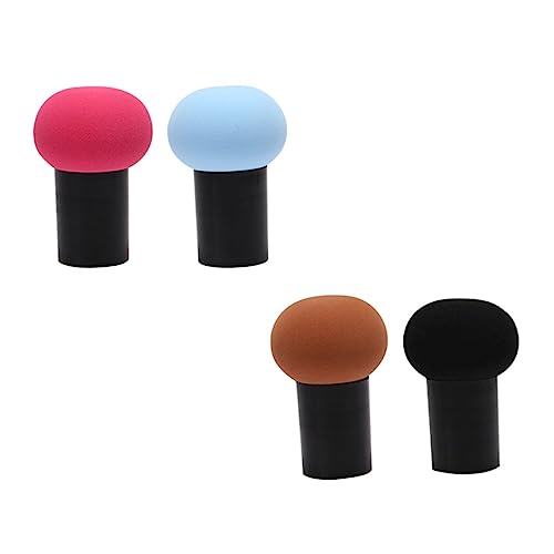 GANAZONO 4stücke Puderquaste Mit Kosmetikpuffs Für Lose Puder Anwendung Facialer Puderpinsel Mit Bequemer Handhabung Für Frauen Und Damen Tragbare Puderquaste Für Körperpflege Und von GANAZONO