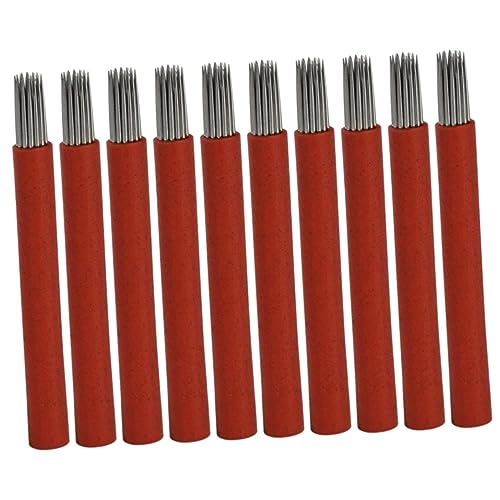 GANAZONO 50 Stück Microblading Augenbrauenklingen mit Plastikrohren Hochwertige Elastische Blades für Perfektes Augenbrauen Make Up für Professionelle Anwendungen von GANAZONO