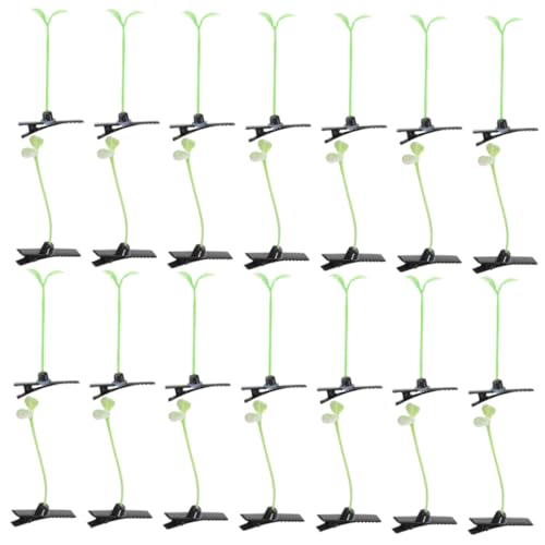 GANAZONO 50 Stück Teiliges Kleine Haarspangen mit Bohnenkeim design Bunte für Mädchen Niedliche Haarnadeln Langlebig Modisches Haar accessoire für Alltag und Festtage von GANAZONO