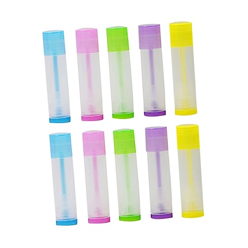 GANAZONO 50 Stücke Leere Lippenstifthülsen 5g Selbstgemacht Lippenbalsam Behälter Kunststoff Rohre Für Lippenstift Lippenpflege Selbstgemacht Projekte Für Frauen von GANAZONO