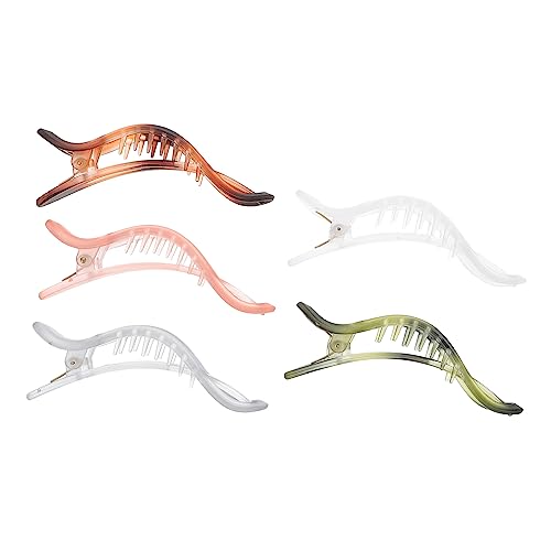 GANAZONO 5stücke Alligator-haarklammern Flache Haarspangen Aus Acryl Rutschfeste Haarklammern Für Frauen Und Mädchen Haarstyling-accessoires GANAZONO 5stücke Alligator-haarklammern Flache Haarspangen Aus Acryl Rutschfeste Haarklammern Für Frauen Und Mädchen Haarstyling-accessoires von GANAZONO