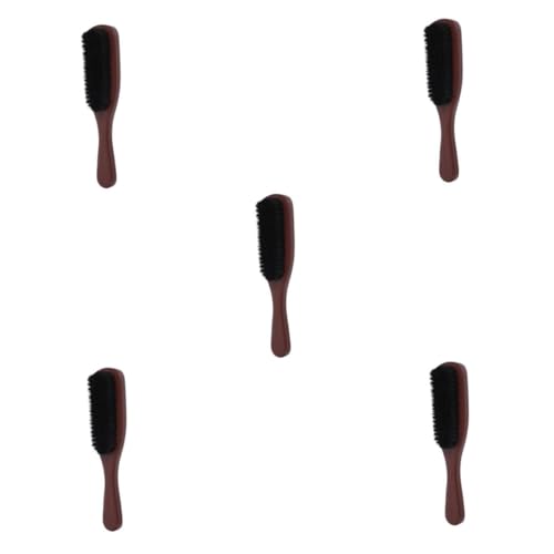 GANAZONO 5stücke Haarbürste Für Männer Professionelle Bartpflege Mit Wildschweinborsten Und Holzgriff Entwirrende Stylingbürste Für Lockiges Haar Und Bartpflege Für Täglichen von GANAZONO