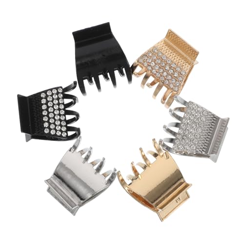 GANAZONO 6 Stück Haarnadel Haarspangen kleine Klaue Haarklammern für Mädchen Haarstylingzubehör kleine dekorative Haarspangen modische Haarklammern Haarstyling-Clips Strass von GANAZONO