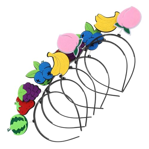 GANAZONO 6 Stück Wassermelonen Stirnband Wassermelonen Geburtstagsdekorationen Wassermelonen Partyzubehör Stirnbänder Wassermelonen Haarspange Erdbeer Haarband Süßes Haar Accessoire von GANAZONO