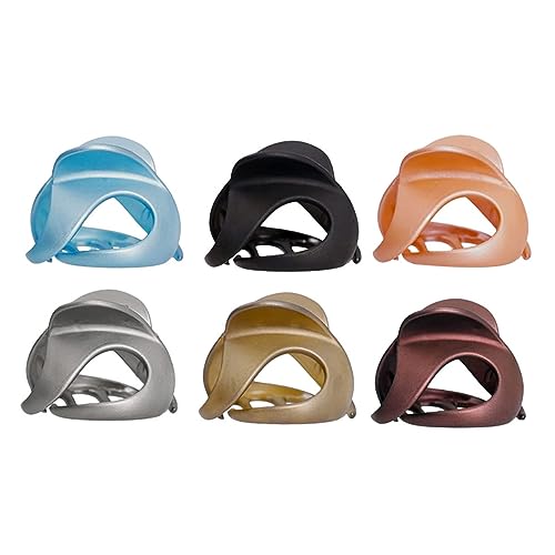 GANAZONO 6stücke Teiliges Haarklammer Für Frauen Rutschfeste Vielseitige Haarclips Für Dutt Pferdeschwanz-frisuren in Blau Schwarz Braun Orange Und Khaki Elegantes Haarstyling-zubehör Für a von GANAZONO