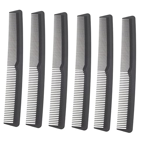 GANAZONO 6Stücke Teiliges Haarkämme Zahnkämme für Männer und Professionell für Friseursalons und Zuhause Schonend zu Haar und Haarwurzeln von GANAZONO