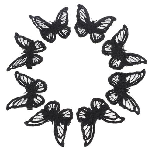 GANAZONO 8 Stück Elegante Spitzen Schmetterling Haarklammern Damen Haarspangen Haarschmuck für Mädchen Party Hochzeit Alltagsfrisuren von GANAZONO