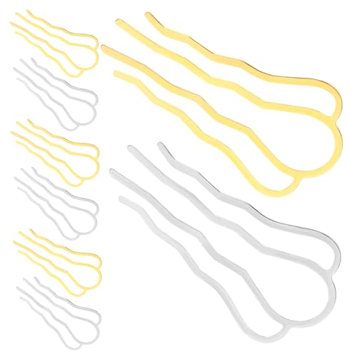 GANAZONO 8 Stück Teiliges Haarschmuck Damen Haarnadeln mit Klammern Retro Haarforken für Dutt Glatte Oberfläche Leicht und Stabil Geeignet für Dickes und Lockiges Haar Praktische von GANAZONO