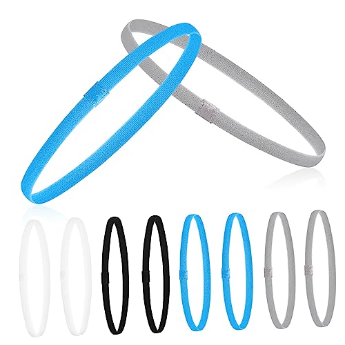 GANAZONO 8stücke Sport Stirnbänder Für Frauen Dünne Kopf Bands Fitness Yoga Joggen Komfortabel Verarbeitet Aus Leichtem Dehnbarem Stoff Für Jede Frisur Und Sportart von GANAZONO