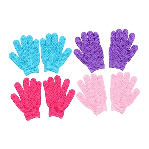 GANAZONO 8stücke Peelinghandschuhe Für Dusche Tiefenreinigung Sanfte Entfernung Abgestorbener Haut Strapazierfähig Für Tägliche Körperpflege Geeignet Für Damen Und Herren von GANAZONO