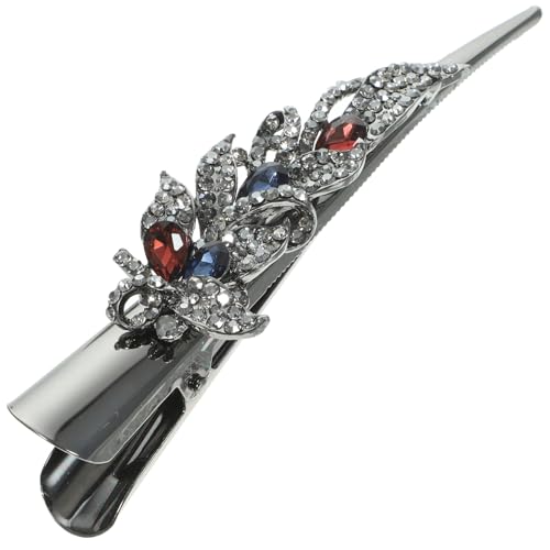 GANAZONO Alligator Haarklammer Haarspange mit Glitzerstein für Hochsteckfrisuren Retro Stil für Hochzeiten und Besondere Anlässe von GANAZONO