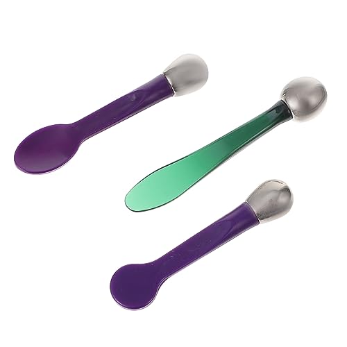 GANAZONO 3stücke Teiliges Augencreme-massage-löffel Gesichtspflege-werkzeug Für Optimale Hautpflege Für Professionelle Und Private Anwendungen Inklusive Runder Und Blattförmiger von GANAZONO