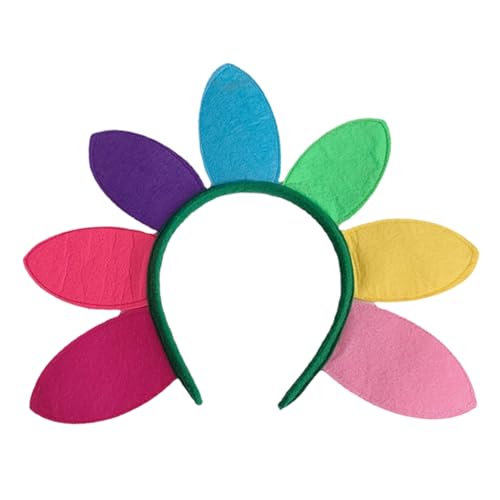 GANAZONO Sonnenblumen Stirnband Blumenkopfschmuck Sonnenblume Kopfschmuck Kopfbedeckung Für Damen Festival Kostümaccessoire Blumen Stirnband Sonnenblume Blütenkopfschmuck von GANAZONO