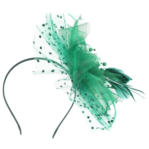 GANAZONO Braut Fascinator Hut Aus Netzstoff Elegante Hochzeitskopfbedeckung Haarschmuck Für Damen Für Teepartys Und Besondere Anlässe Handgefertigt Leicht Und Bequem Auffälliges Design von GANAZONO
