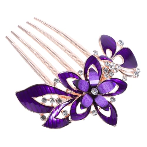 GANAZONO Brauthaarkamm mit Strass blumen Elegantes Hochzeitskopfschmuck accessoire für Frauen und Brautjungfern Modischer Haarschmuck in Geeignet für Hochzeit Party Festveranstaltungen von GANAZONO