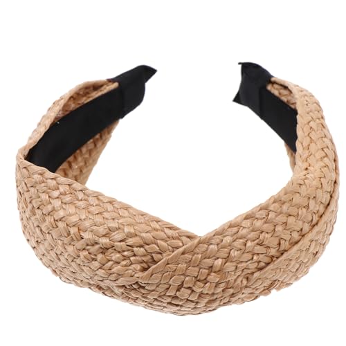 GANAZONO Breites Geflochtenes Haarband Damen Handmade Headband aus Langlebigem Material Eleganter Haarschmuck für Alltag Party und Besondere Anlässe Stilvolles Design mit Natürlichem Look von GANAZONO