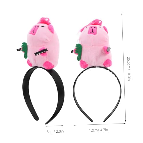 GANAZONO Capybara Cartoon Stirnband Für Partys Weiches Ebene Haarband Einheitsgröße Lustige Kopfbedeckung Für Kinder Und Erwachsene Für Kostüme Und Fotoshootings von GANAZONO