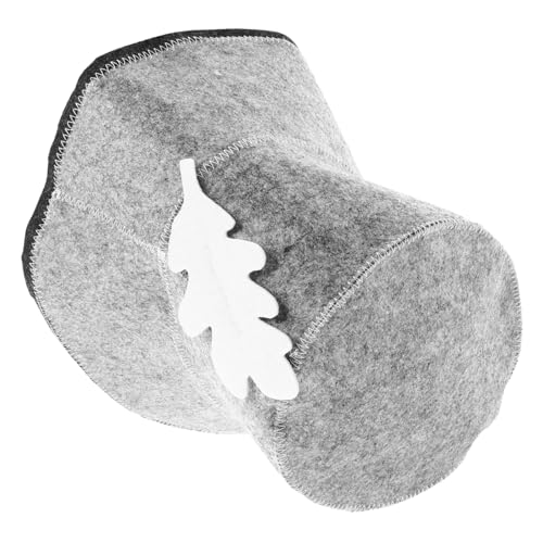 GANAZONO Dicker Filz Sauna Hut Wasserabsorbierend Atmungsaktiv Saunahut für Männer und Frauen Leicht Tragbar Spa Dampfbad Haarschutz Bath Hat von GANAZONO