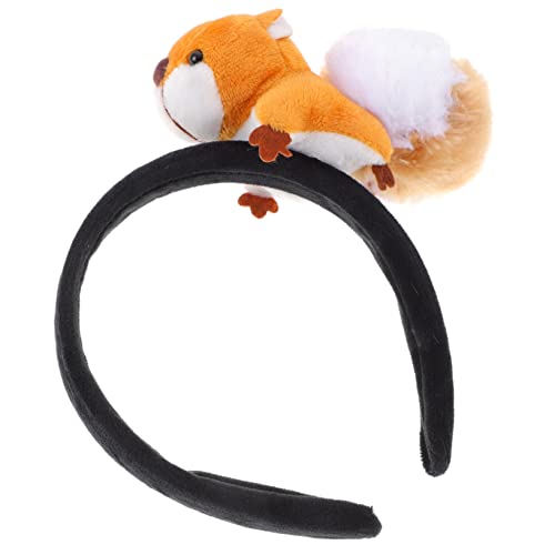 GANAZONO Eichhörnchen Stirnband Cartoon Haarreifen Niedliches Tierhaarband Junge Mädchen Party Cosplay Kopfbedeckung Dekoration Accessoire Für Mädchen Jungen von GANAZONO