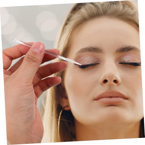 GANAZONO Einweg Nylon Eyeliner Pinsel mit Glitter Stiel Weiche Feine Spitze Vielseitiger Lidschatten Lippenkonturenpinsel Leicht und Tragbar für Präzises Augen make up bei Alltag und von GANAZONO