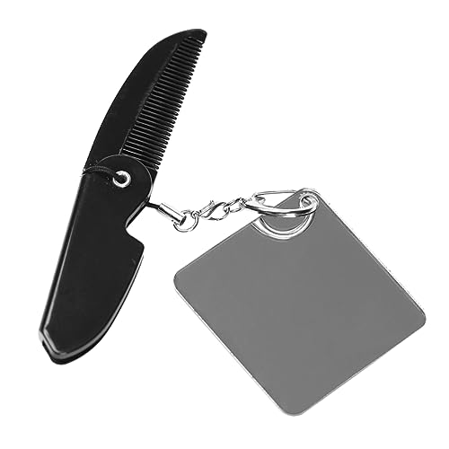 GANAZONO Faltbarer Kamm Für Männer Tragbarer Klappkamm Reise-taschenkamm Mit Schlüsselanhänger Feiner Zahnkamm Praktisch Für Unterwegs von GANAZONO
