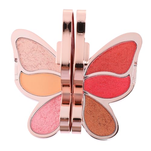 GANAZONO Farben Lidschattenpalette mit Schimmerndem Finish Tragbare Kompakte Eyeshadow Palette für Langanhaltendes Make up Glatte Pudrige Textur Geeignet für Profis und Anfänger von GANAZONO