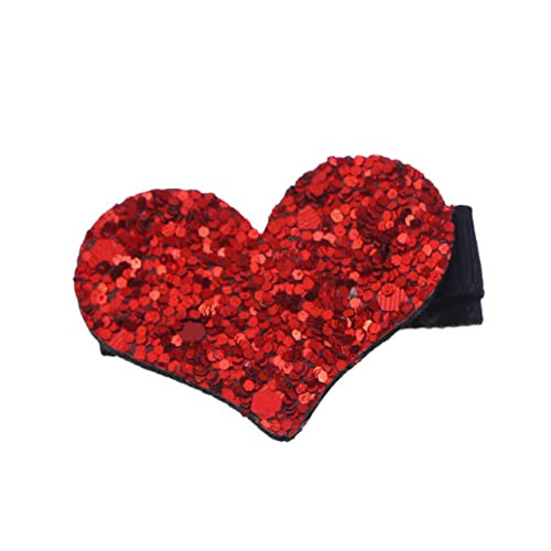 GANAZONO Pailletten-alligator-clip Entenschnabel-clip Für Frauen Und Mädchen Glitzernde Haarspange Haar-accessoire Für Hochzeiten Partys Alltag Rot von GANAZONO
