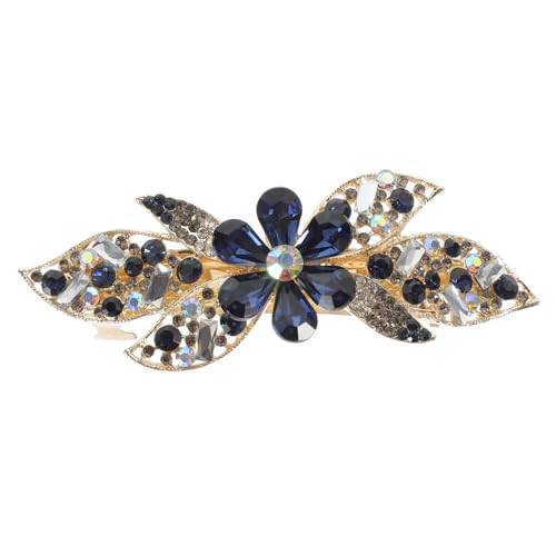 GANAZONO Haarspange Mit Strass Für Damen Blumen-design Haar-accessoire Aus Langlebig Und Robust Für Verschiedene Anlässe von GANAZONO