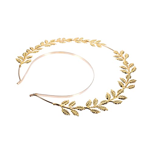 GANAZONO Doppellagiges Retro-haarband Mit Goldenen Blättern Stilvolles Accessoire Für Mädchen Frauen Und Bräute Perfektes Für Jeden Anlass von GANAZONO